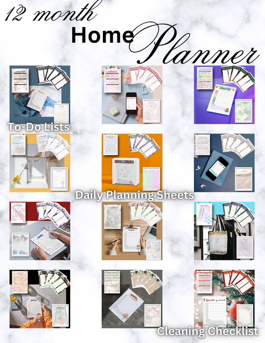 12 month, undated Home Planner